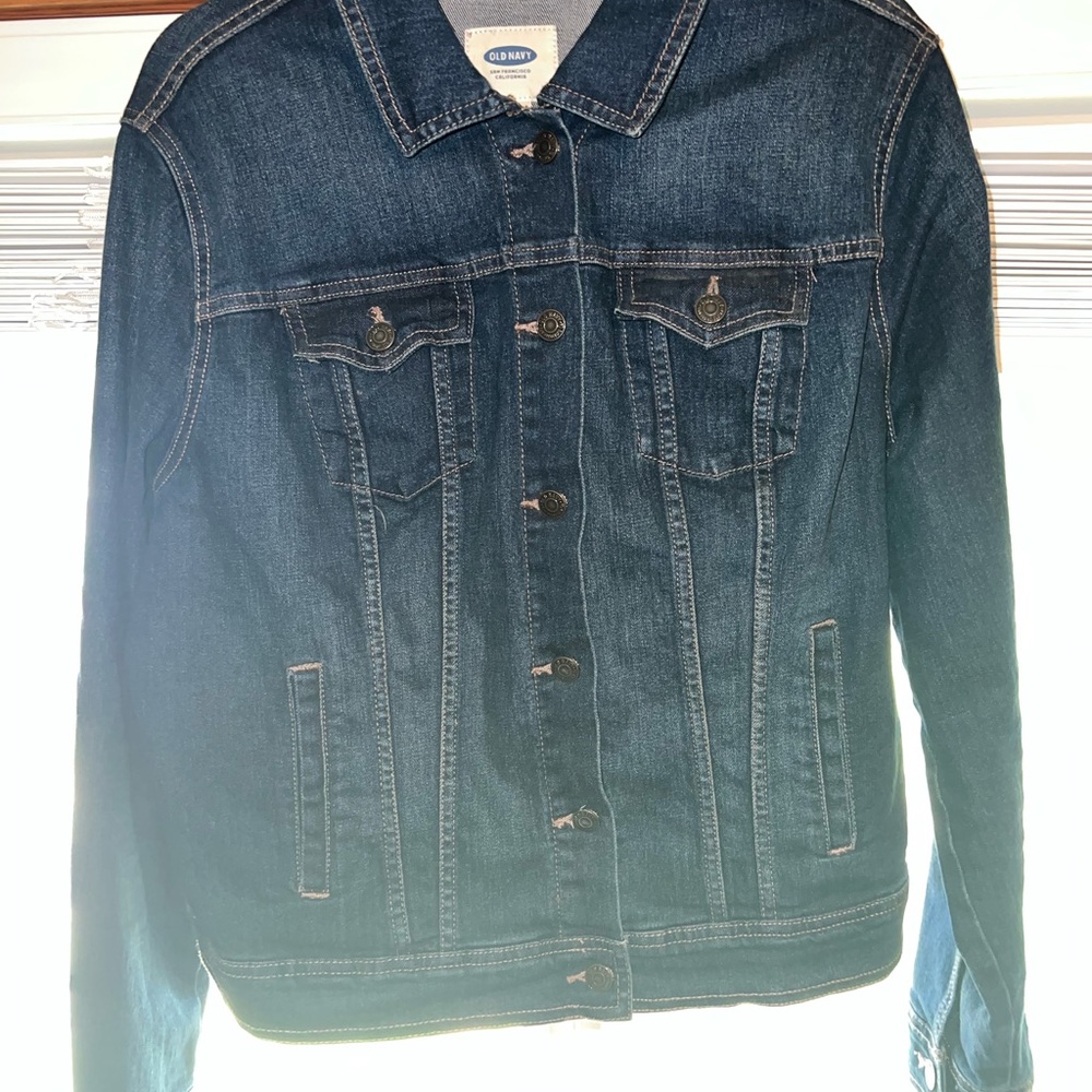 Old Navy Dark Blue Jean Jacket - Picture 4 of 10